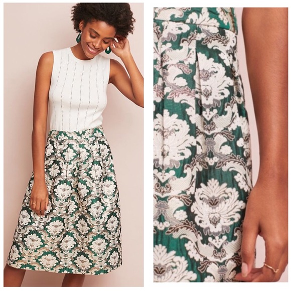 Anthropologie Dresses & Skirts - Anthropologie Jacquard Midi Skirt